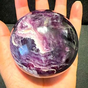 Dream Amethyst Sphere. 70mm, 1-lb. Free stand included.   Beautiful.
